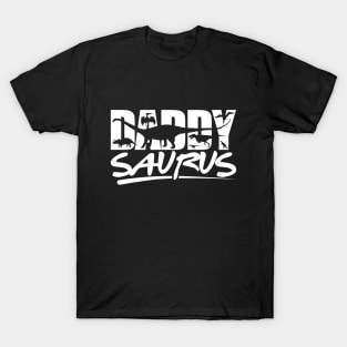 Papa Saurus Shirt Daddy Saurus Funny Birthday Gift T-Shirt